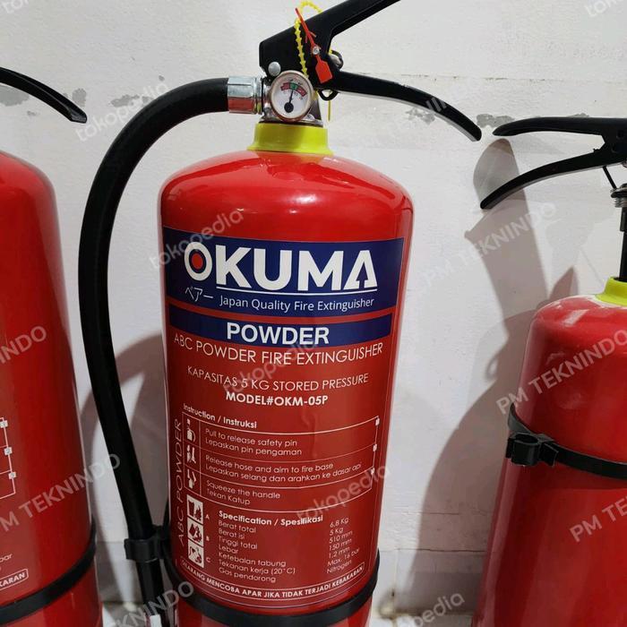 OKUMA - 05P POWDER 5KG TABUNG ALAT PEMADAM API RINGAN APAR KEBAKARAN