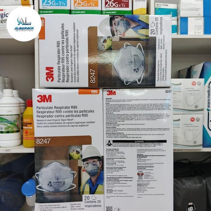 Masker 3M R95 8247 Carbon Original 100%