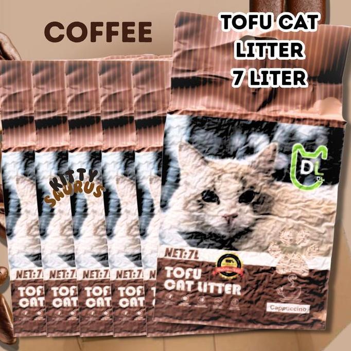 TOFU CAT LITTER 7 LITER DL, HARGA PER BOX / 6 PCS, RECOMENDED GROSIR PRICE