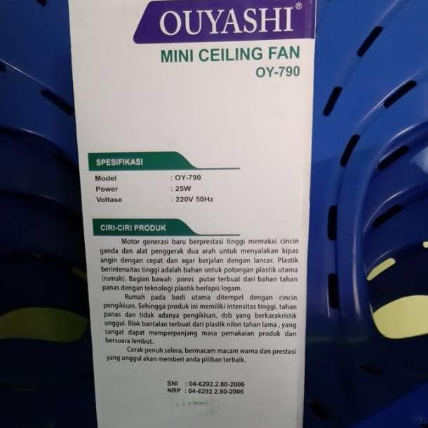 BEST SALE KIPAS ANGIN GANTUNG OUYASHI OY-790 MINI CEILING FAN OUYASHI