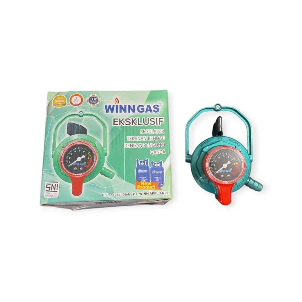 CUCI GUDANG Regulator Winn Gas W 800 M Meter EKSKLUSIF HIJAU NEON W800M METER
