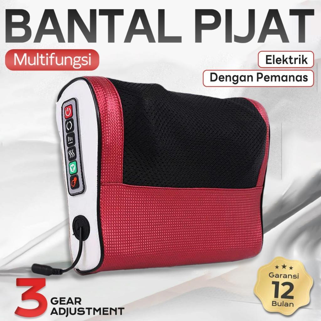 Bantal Pijat 8 Bola Massage Pillow Bantal Pijat Multifungsi Portabel Dengan Pemanas Untuk Leher, Pun