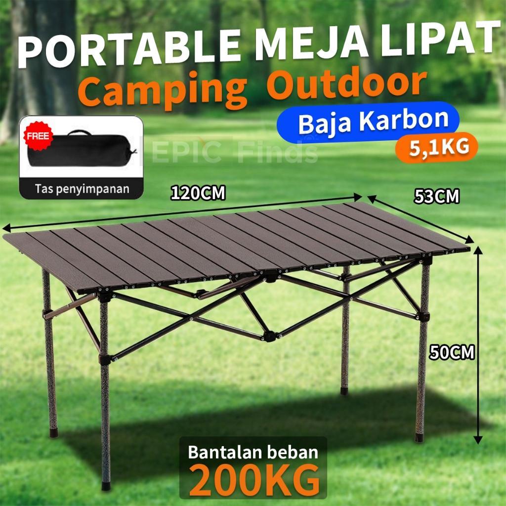 Meja Camping Lipat Outdoor Meja Kemping Meja Lipat Outdoor Portable