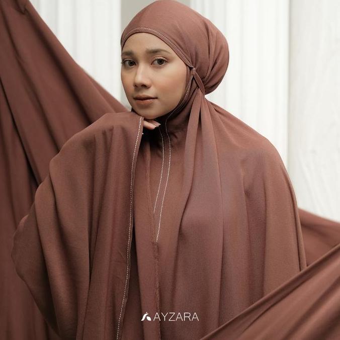 Ayzara - Mukena Dewasa Rayon Polos Alula Series Atasan Bawahan