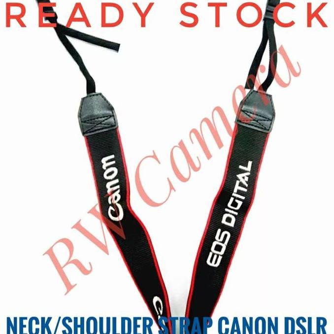 Tali Strap Canon DSLR OEM ORI Bordir EOS DIGITAL Neck Shoulder 60D 80D