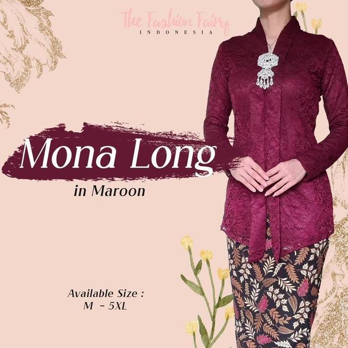 Setelan Kebaya Floy Kartini Modern - Kebaya Brokat Modern - Kebaya acara Formal -  Atasan keraton ja