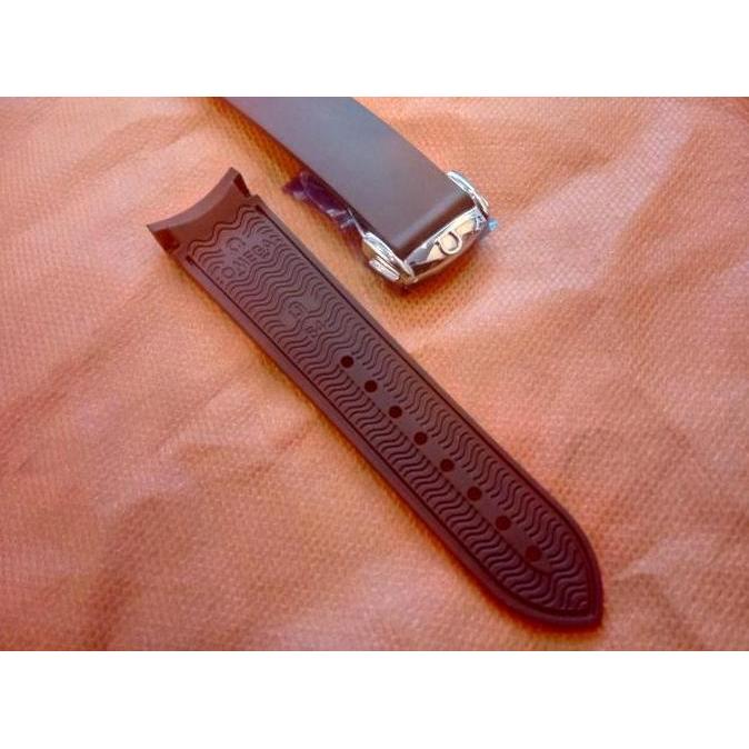 20mm Omega Seamaster Curved Rubber Strap Diver Tali Jam Tangan Omega