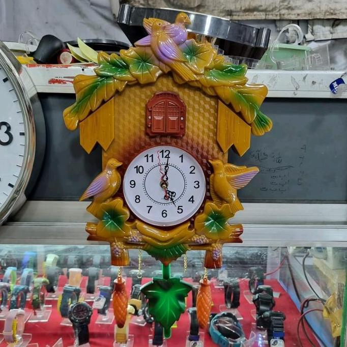 NEW jam dinding klasik burung kikuk dan bandulan bergoyang burung Mesin sweep