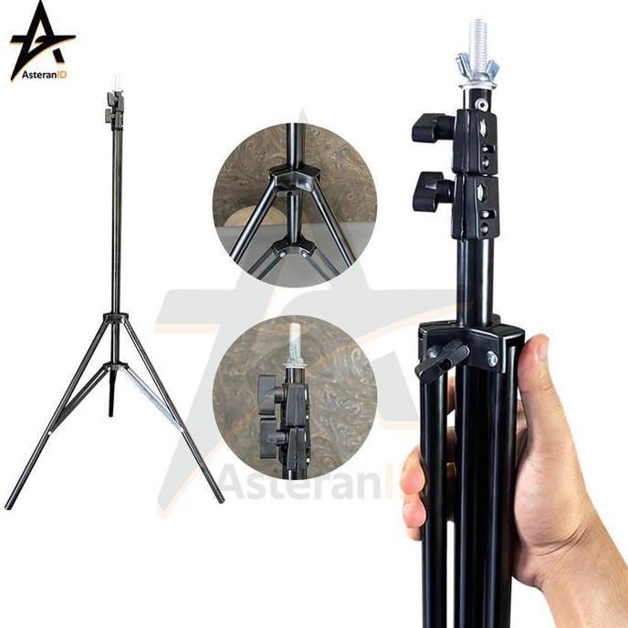 HARGA DISC - Stand Background Foto Studio Tinggi 2Meter x Lebar 2Meter Perlengkapan Foto Studio Trip