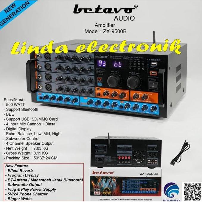 amplifiee betavo zx9500b / zx 9500b / zx9500 b original