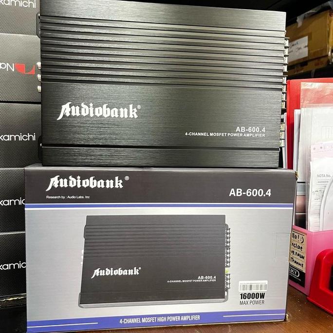 TERBARU - Power Amplifier 4 Channel Audiobank AB-600.4 / Power Mobil Amplifier