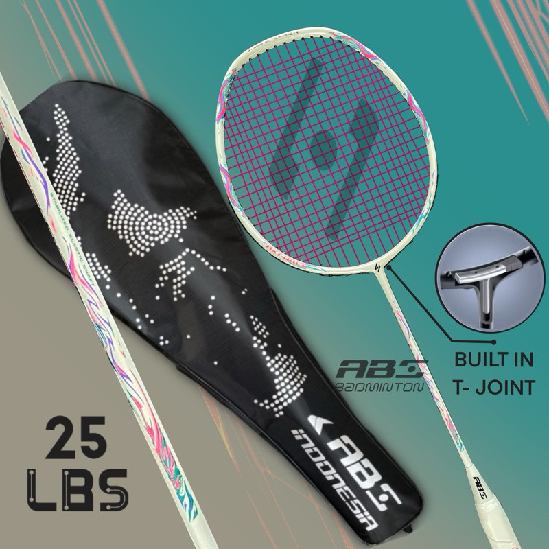 Raket Badminton Carbon Series Tarikan Mesin 25 Lbs