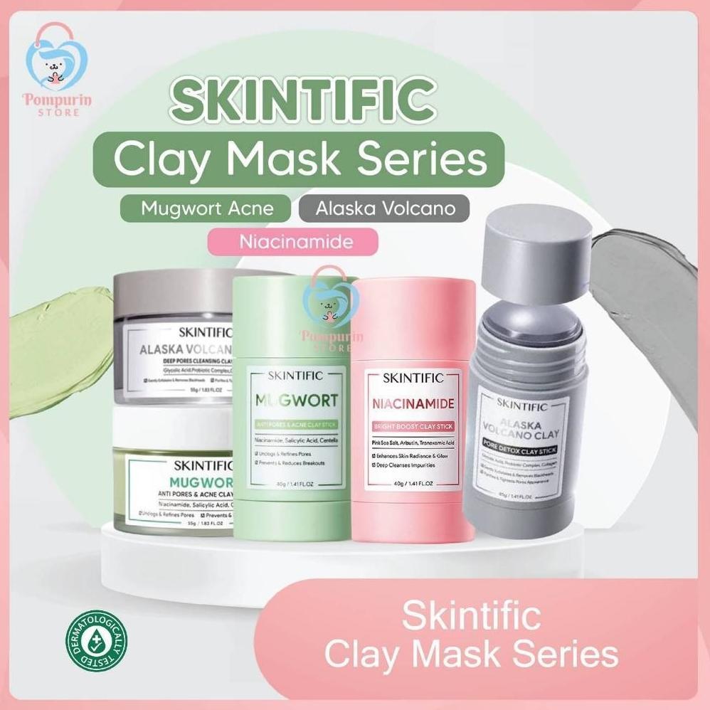 NEW SKINTIFIC Clay Mask Series - Skintific Clay Mask Series / Skintific Clay Stick Series [terbaik][