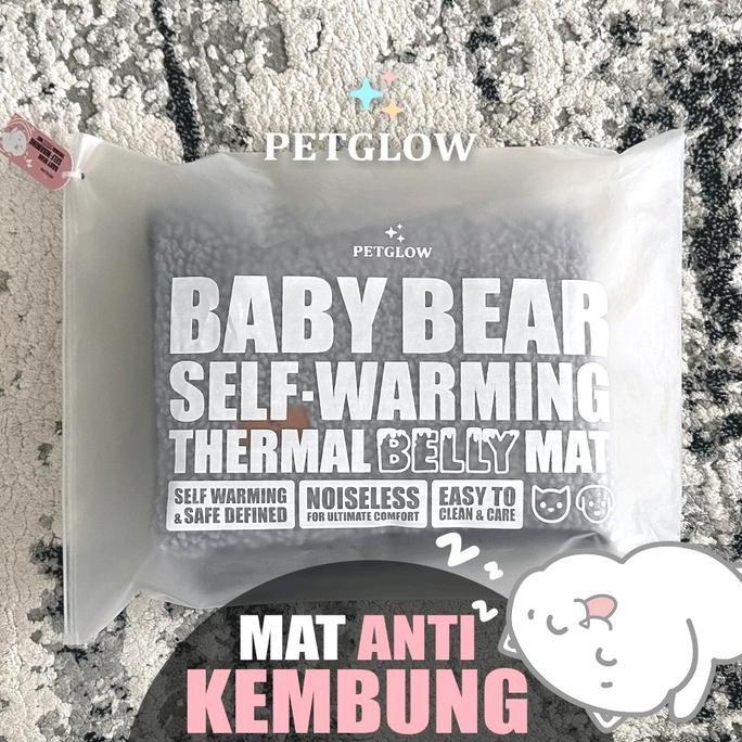 Petglow Baby Bear Belly Mat Anti Kembung Self Warming Mattress For Pet Heating Pad