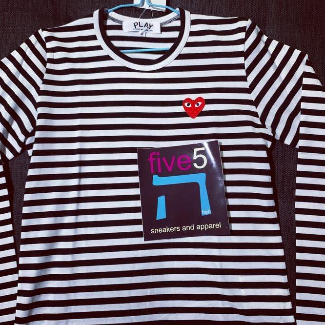 Cdg Garcons Play Cdg Black Stripe Long Sleeve