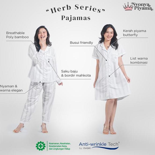 Nyonya Piyama Herb Best Seller Nyonya Piyama Series Pajamas Poly Bamboo