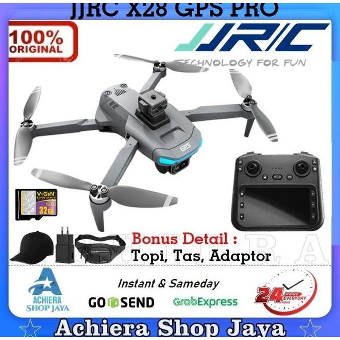 TERBARU RC DRONE JJRC X28 GPS 5G WIFI FPV BRUSHLESS DRONE QUADCOPTER RTF