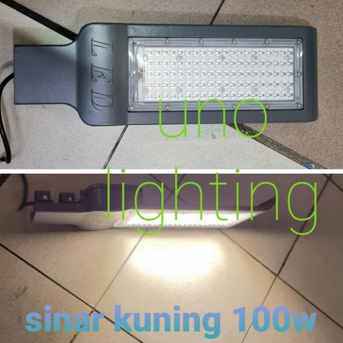 pju led smd kuning 100w 100watt jalan led street light 100 watt 220v