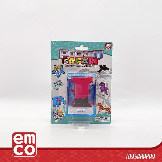 Emco Pocket Safari IBIS BIRD Letter I Morpher Transformer Robot Animal