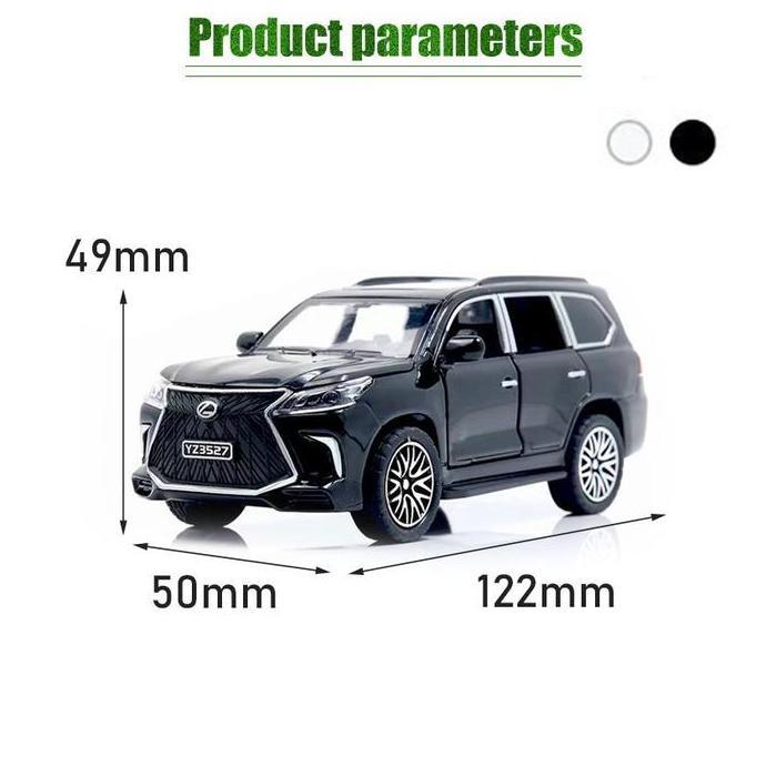 HASQUINE Diecast Miniatur Mobil Lexus LX 570 SUV  Besi Metal Miniatur Mobil Mobilan