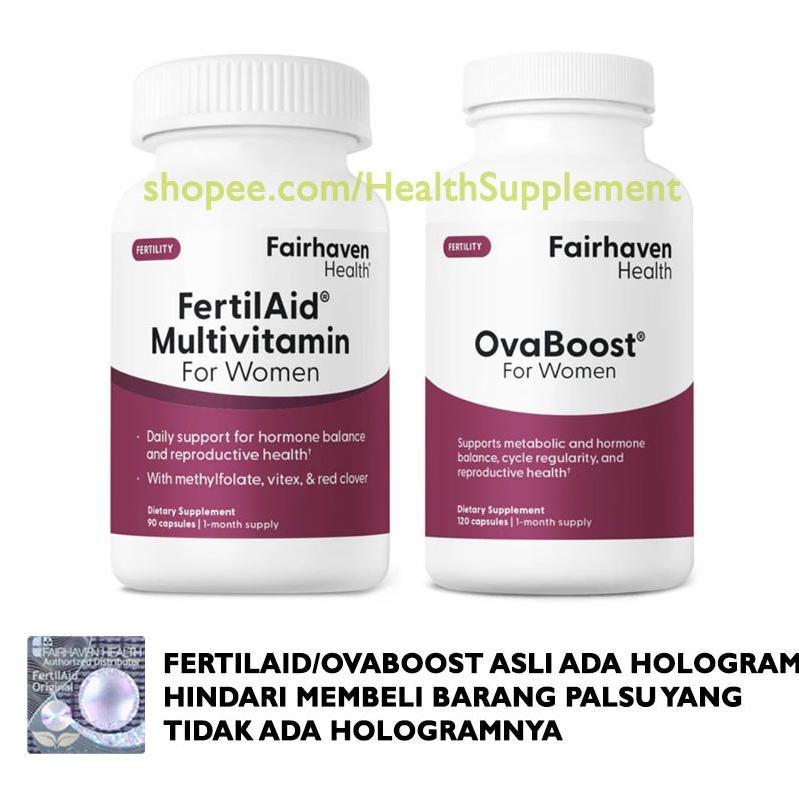FertilAid for Women + Ovaboost: Keseimbangan Hormon + Kualitas Ovum