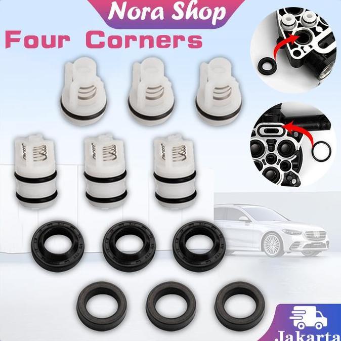 HASQUINE Seal Valve Jet Cleaner 12pcs Klep Jet Cleaner High Pressure Inlet Valve Outlet Valve Jet Cl