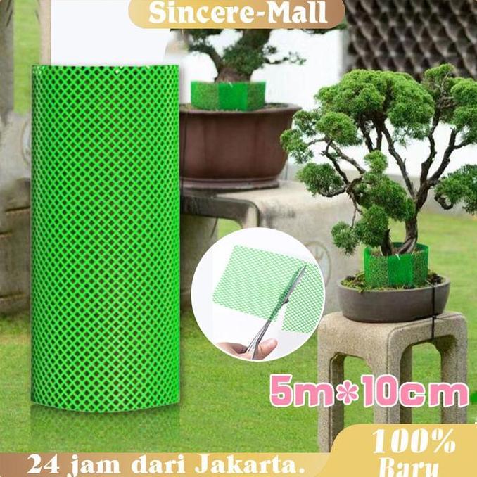 EZESJIT Bonsai Budidaya Tingkat Tinggi Jaring Berpagar Plastik Waring Plastik Tinggi Tanaman Hijau