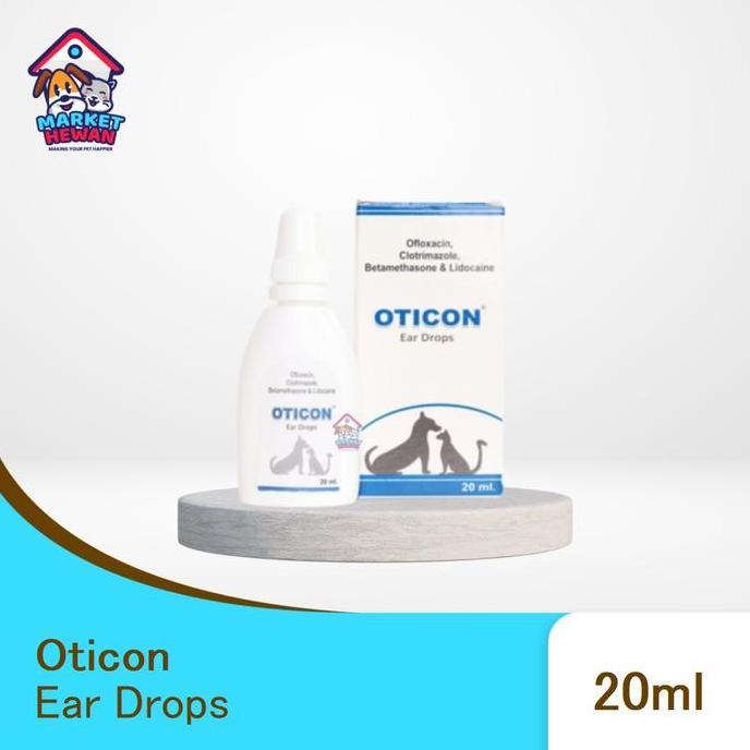 Oticon Pet Ear Drop-Obat Tetes Telinga Anjing Kucing Ear Mites 20 ML
