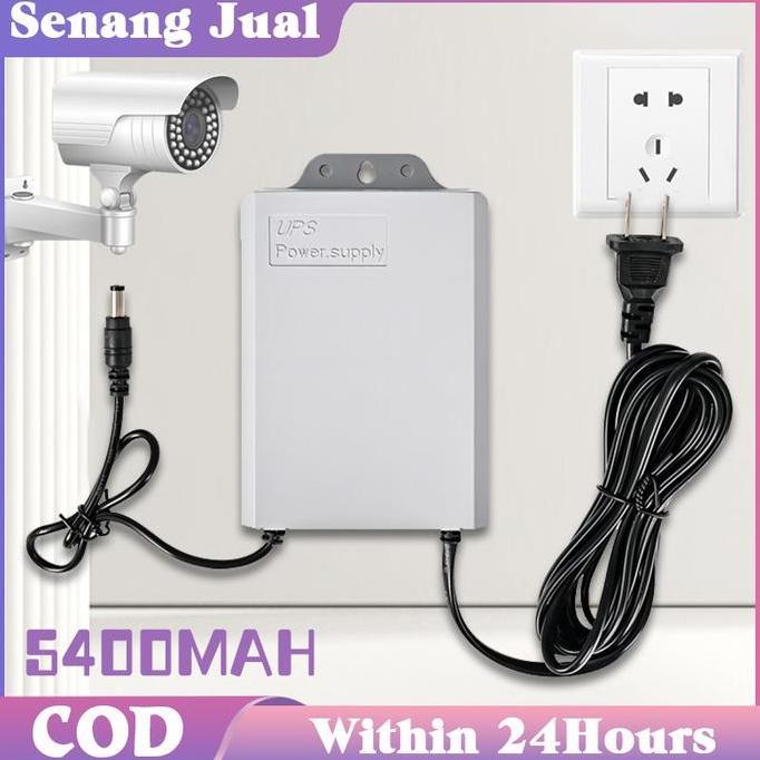 EZESJIT UPS Mini 12V Untuk Wifi / CCTV / Pasokan Listrik Tanpa Gangguan Saat Listrik Padam / Baterai