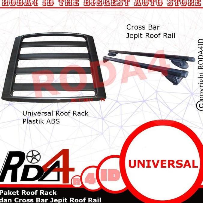 Paket Roof Rack Rak Bagasi Dan Cross Bar Jepit Roof Rail Sx4 / X-Over