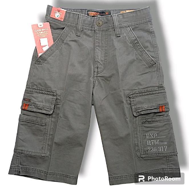 Cardinal Man S Casual Cotton Cargo Short Abu Pants Monkey Bermuda 00669