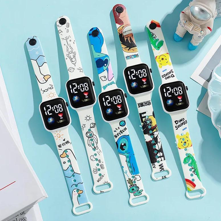 LIMITED JAM TANGAN ANAK LED KOTAK KARAKTER LUCU ANTI AIR