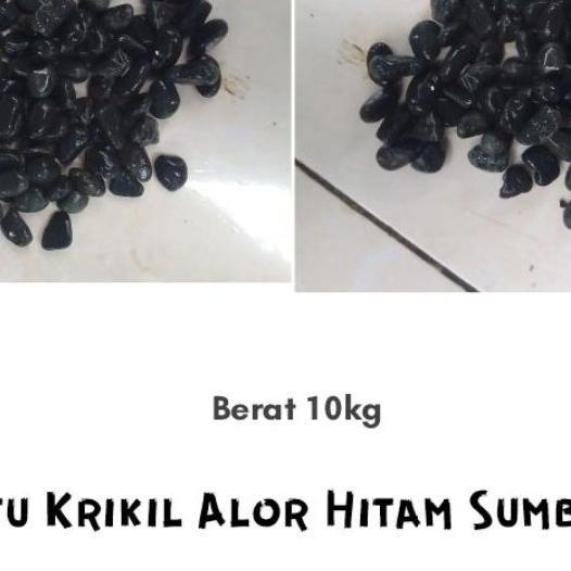 Batu Krikil Hitam 10Kg/Batu Hitam Pekat/Batu Koral Hitam/Batu Sikat Hitam