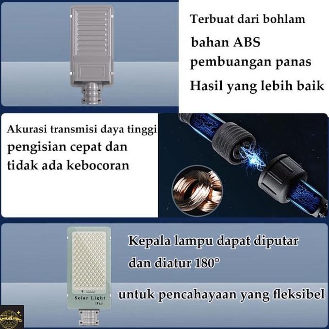 LAMPU JALAN SOLAR PANEL SURYA / LAMPU OUTDOOR / LAMPU TENAGA SURYA