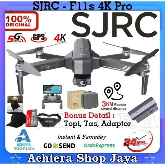 TERBARU RC DRONE SJRC F11S 4K PRO & SJRC F5S PRO+ GIMBAL EIS CAMERA STABILIZED