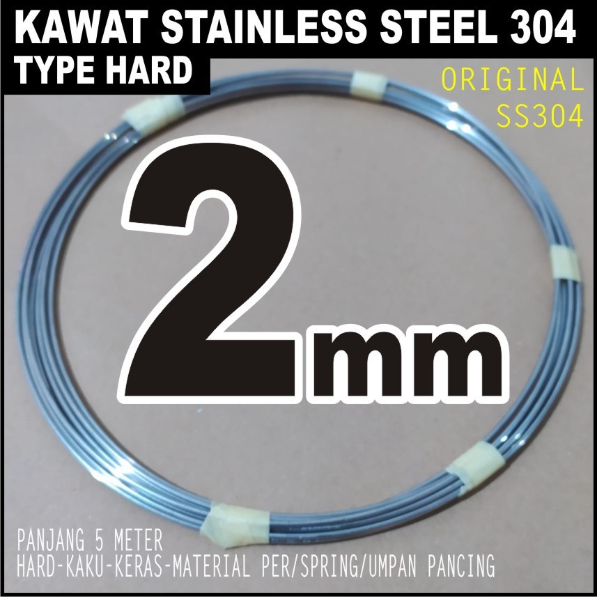 Kawat Stainless Steel Anti Karat 2Mm Hard Kaku