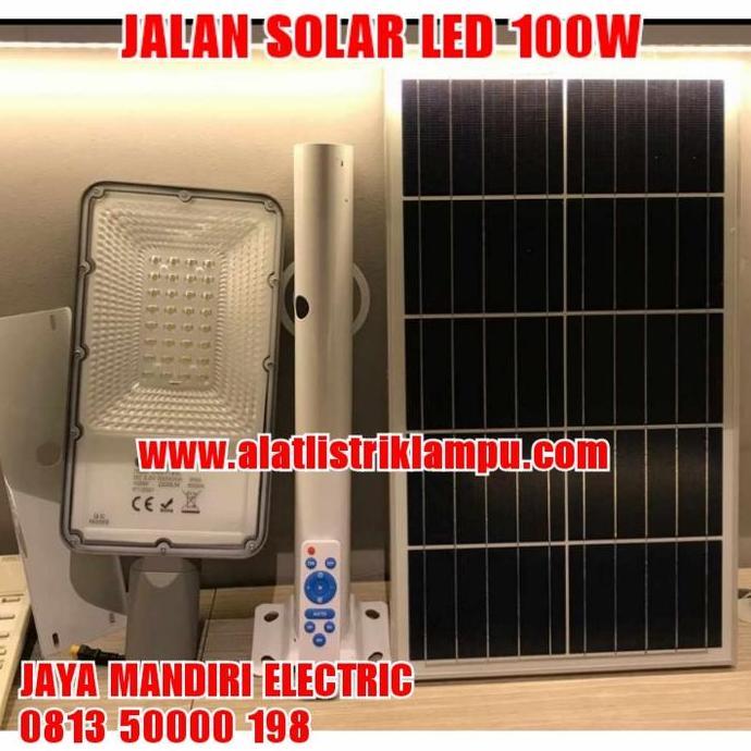 LAMPU JALAN LED SURYA 100W PJU LED STREET LIGHT SOLAR 100WATT 100 WATT