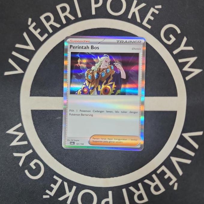 Perintah Bos Ghetsis Foil Kartu Pokemon TCG Indonesia