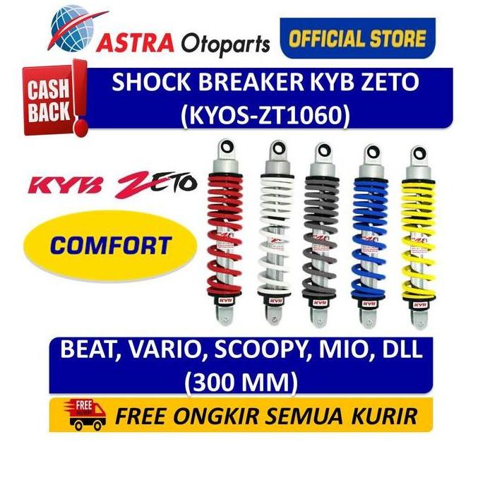 Shock Breaker Belakang KAYABA KYB ZETO Motor Beat Vario Scoopy Mio