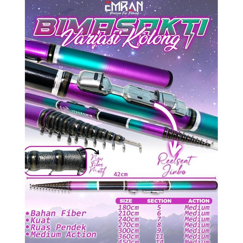 Set Joran Tegek Murah Kolong Ring EMRAN Bimasakti Fiber COD