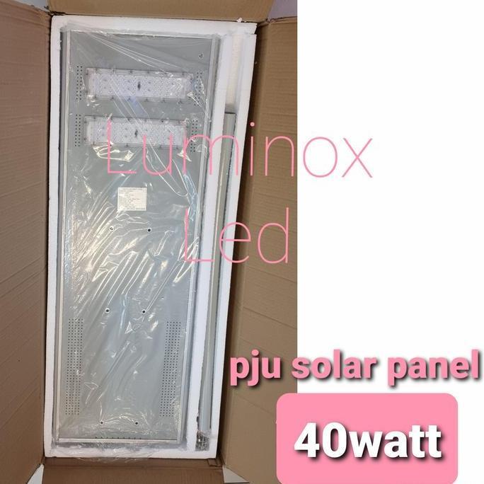 lampu pju led solar panel surya 40watt 40w 40 watt 40 w jalan led smd