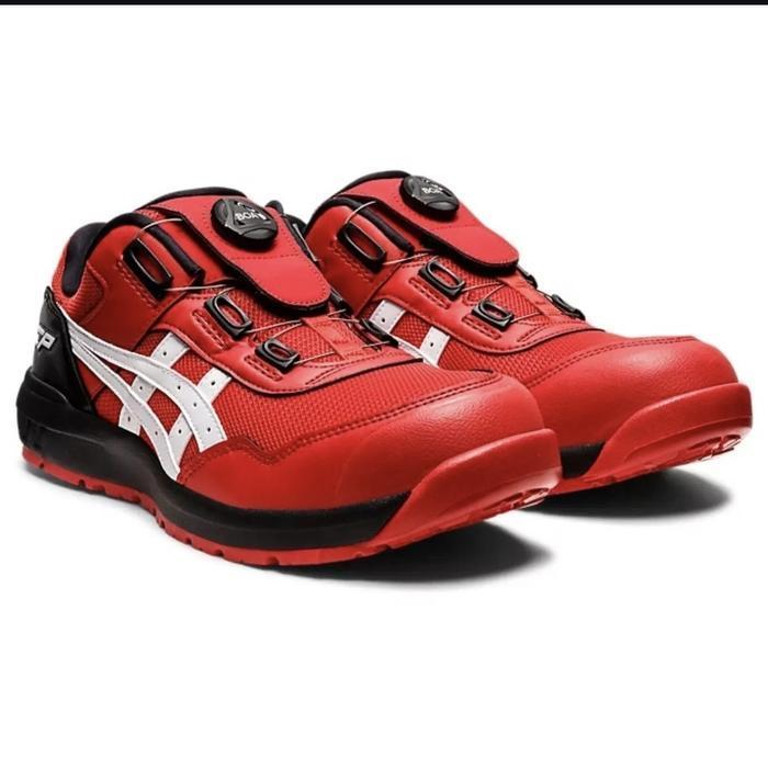 Safety Shoes ASICS CP209 BOA Classic Red White. Japan ORIGINAL
