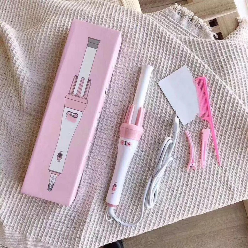 Curly Rambut Keriting Otomatis Pink / Magic Curly Otomatis / Catok Rambut Curly