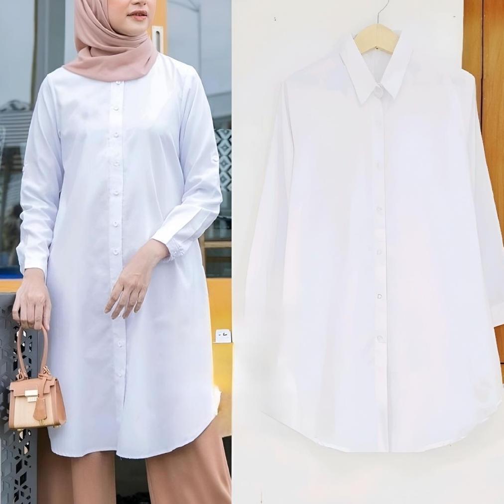 official new product  tunik polos wanita // tunik polos jumbo katun ld 125