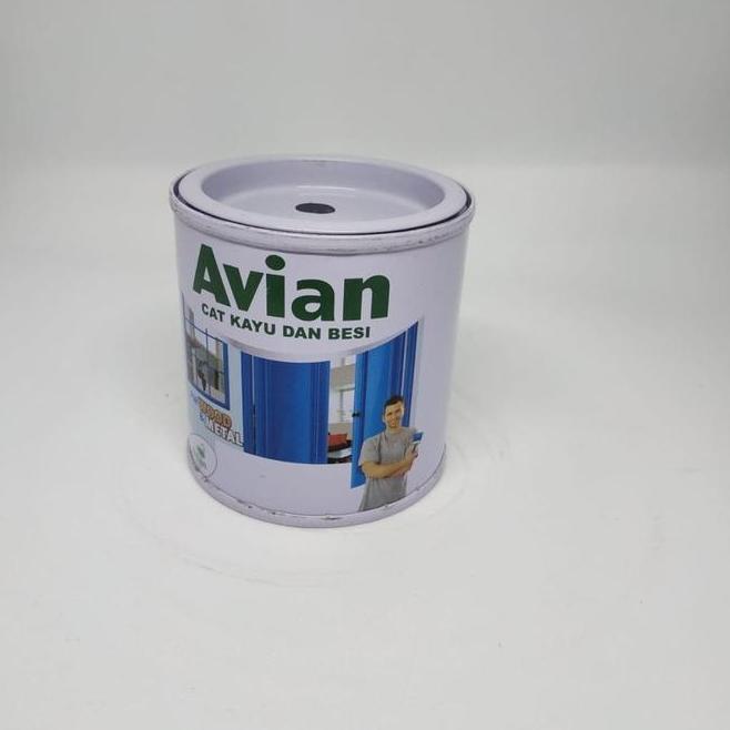 Cat Avian Kayu Besi Kilap 200Cc Putih Hitam Warna