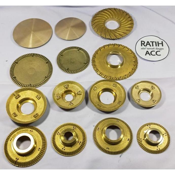 monggo] Burner kuningan untuk Kompor Gas LPG Rinnai kecil besar kanan Turbo Tornado Quantum Hitachi 