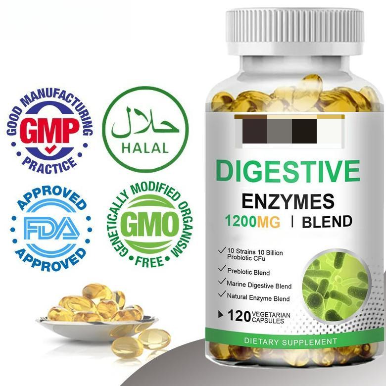 Probiotik & Prebiotik Capsules Suplemen Harian Anak & Dewasa dengan Enzim Pencernaan untuk Mendukung