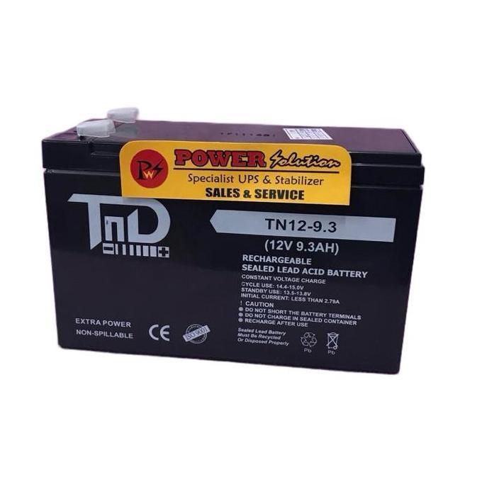 Aki Battery Kering TND 12-9.3 TND 12v 9,3Ah Baterai TND 12v 9Ah Termurah