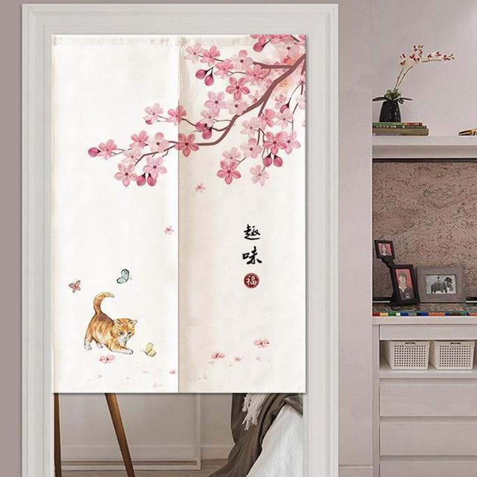 Tirai Pintu / Gorden Pintu Pembatas Ruangan Dekorasi Pintu Dapur Kamar / Partisi Ruangan Gaya Kain