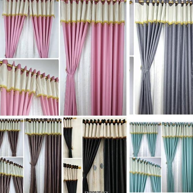 Gorden Rumbai Renda Mewah - Korden Pintu Pony Renda Cantik